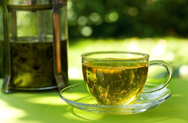 Green tea is the basis of one of the diets for water